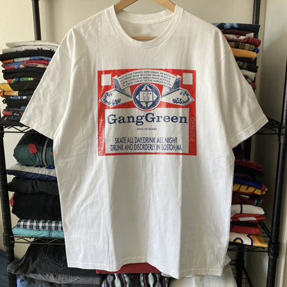 Vintage Gang Green - US Tour 1997 Washed White T-Shirt