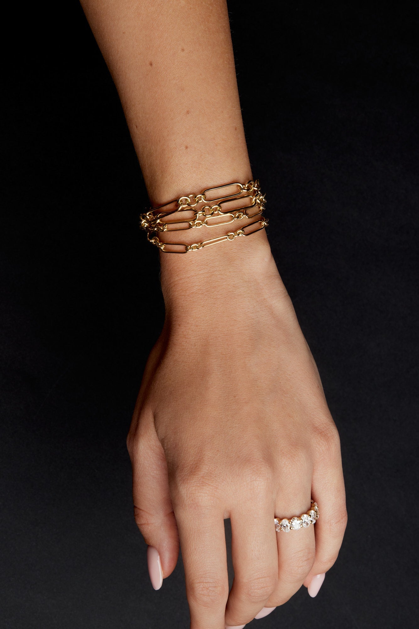 Medium Lennox Bracelet | Silver or White Gold