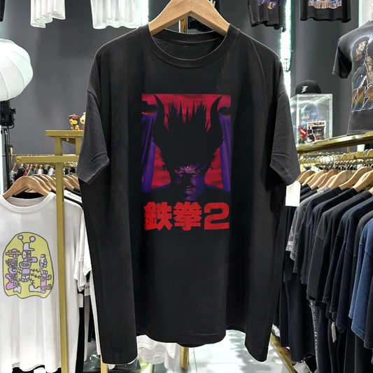 90s Tekken 2 Promo Washed Black Tee