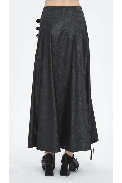 Black High Waisted Slim Women's Gothic Skirt