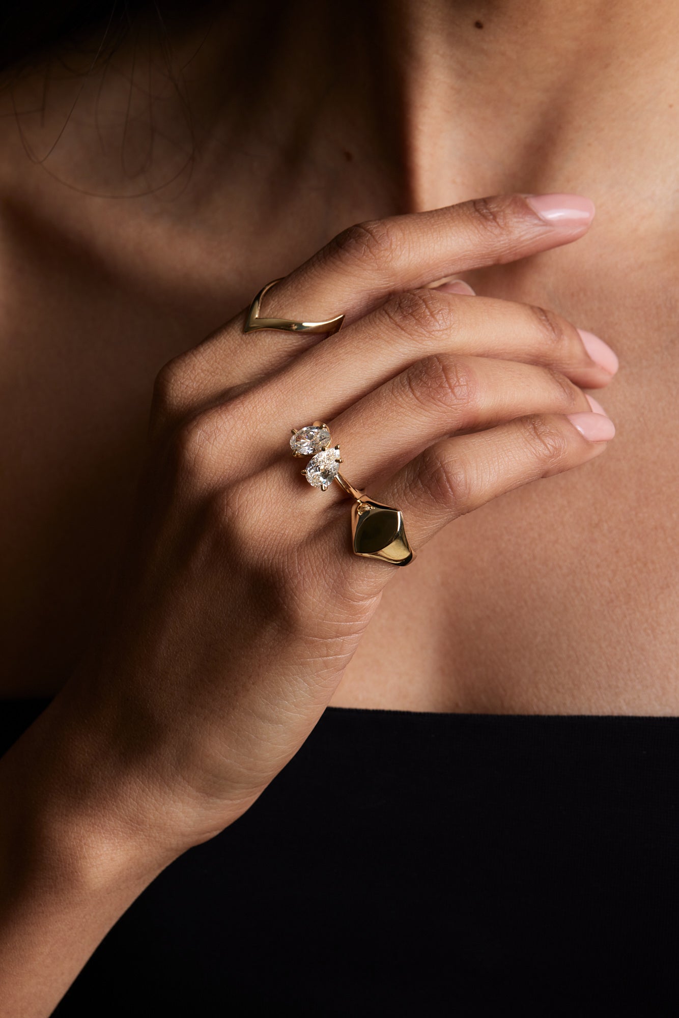Marquise Signet Ring | Yellow Gold