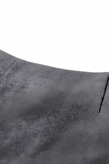 Black Faux Leather Straps Zippered Women's Punk Short Skirt