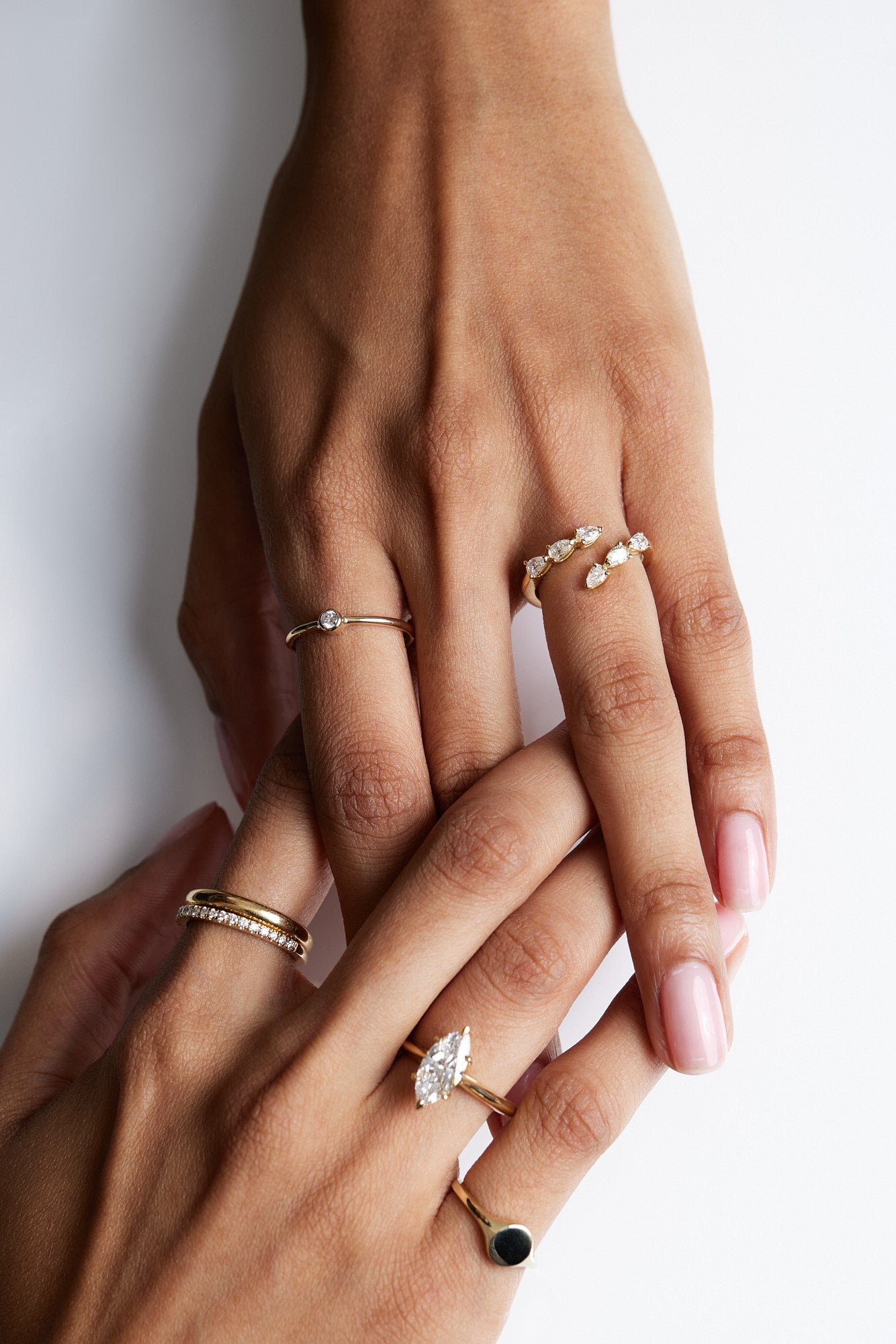 Mini Diamond Ring | 9K Yellow Gold