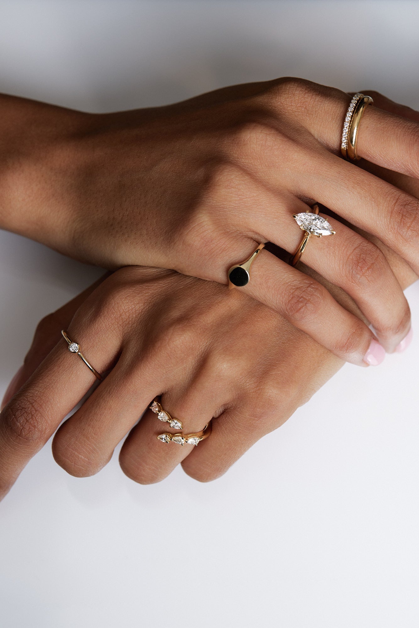 Mini Diamond Ring | 9K Yellow Gold