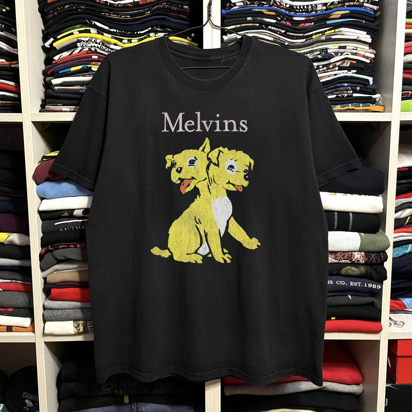 1993 Melvins Pussy Washed Black Tee
