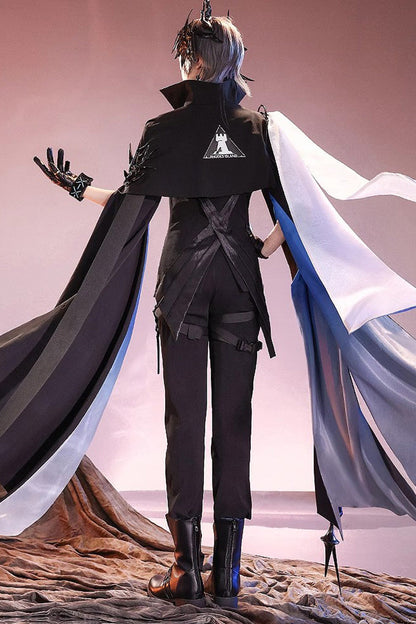Black Future Technology Short Sleeves Ouji Handsome Lolita Set