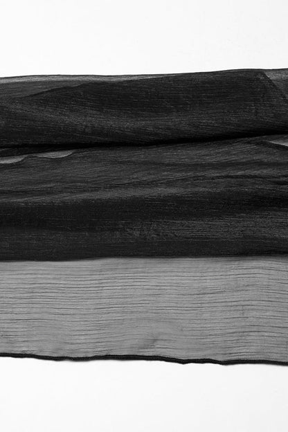 Black Buckle Split Women's Gothic Skirt