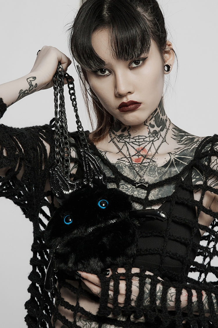 Black Cute Chain Women's Gothic Crossbody Devil Bag