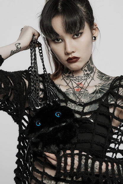 Black Cute Chain Women's Gothic Crossbody Devil Bag
