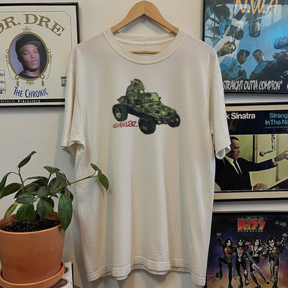Rare Gorillaz Promo Washed White Tee