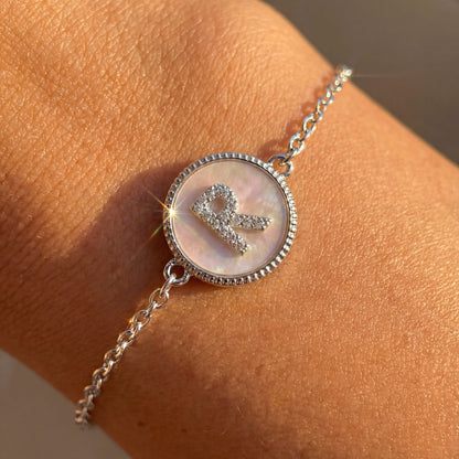 Mother of Pearl Initial Bracelet