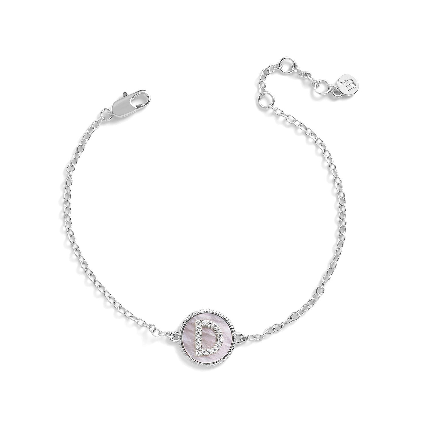 Mother of Pearl Initial Bracelet