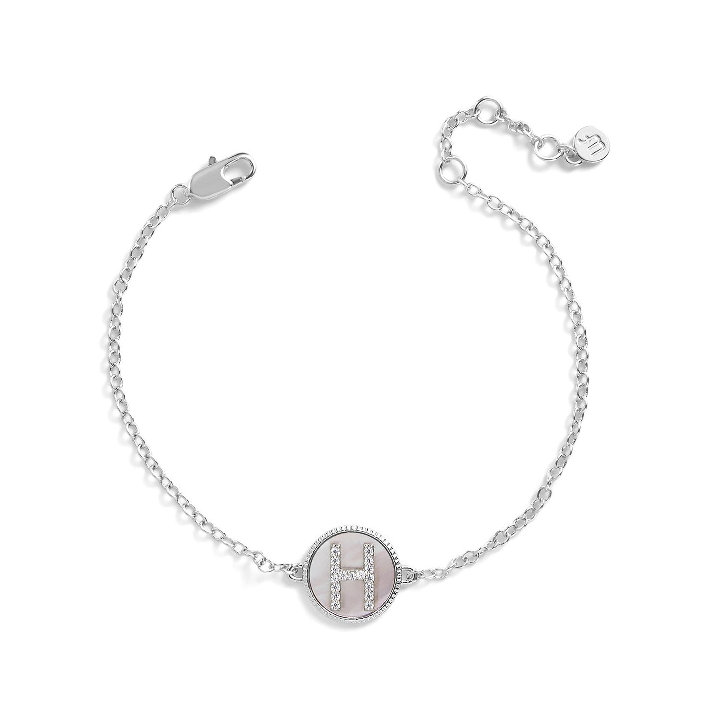 Mother of Pearl Initial Bracelet