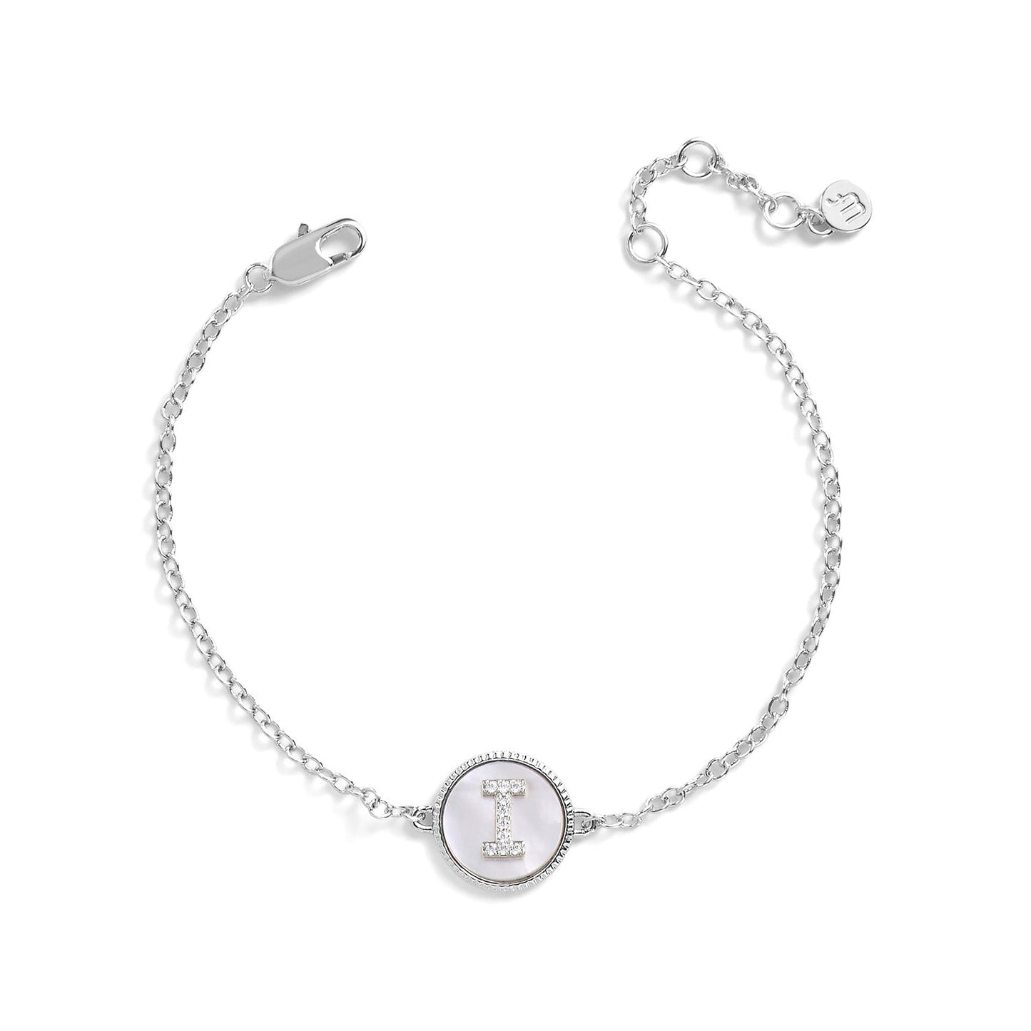 Mother of Pearl Initial Bracelet