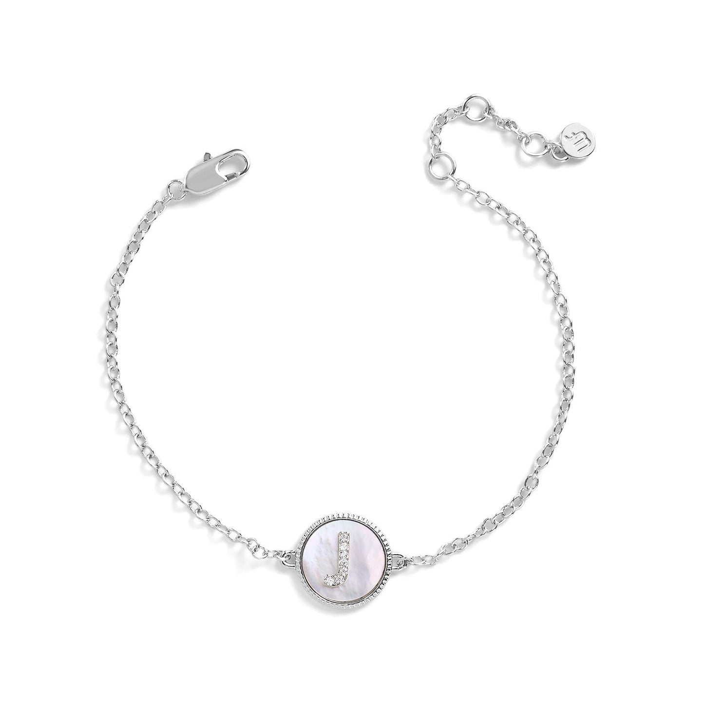 Mother of Pearl Initial Bracelet
