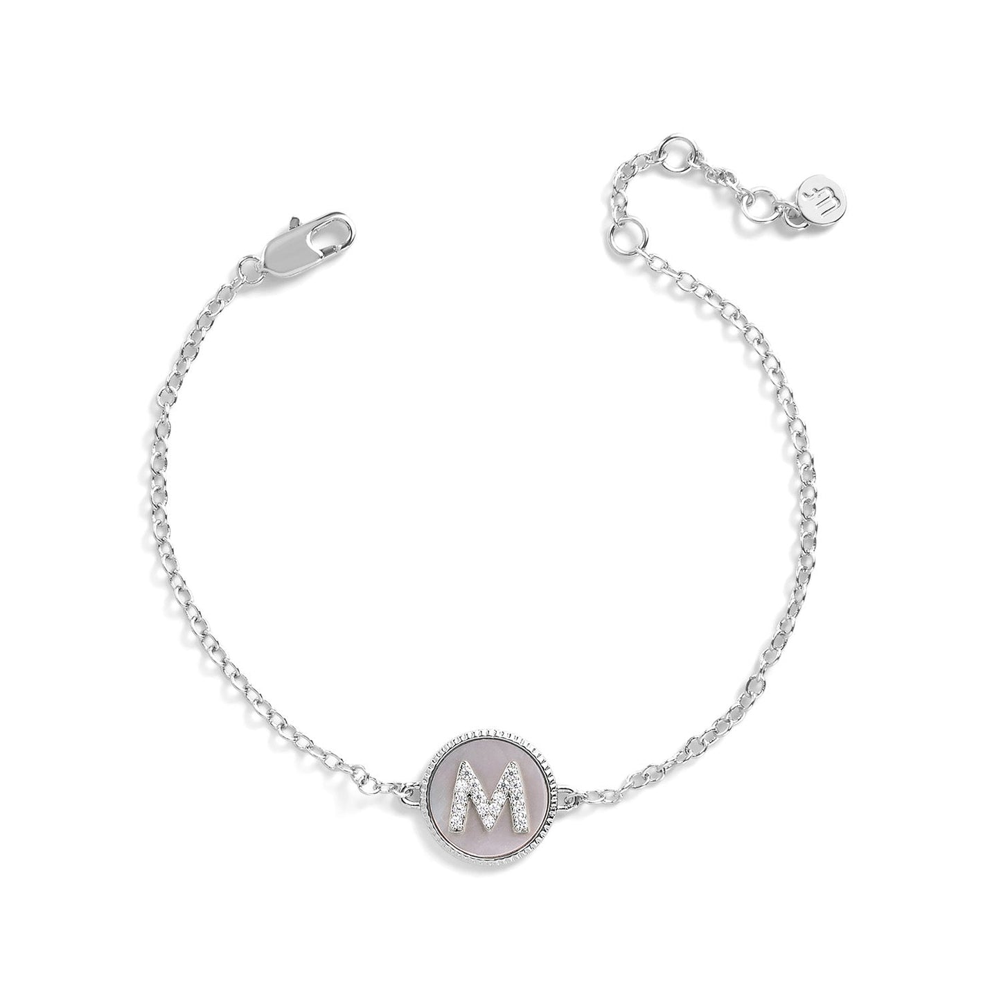 Mother of Pearl Initial Bracelet
