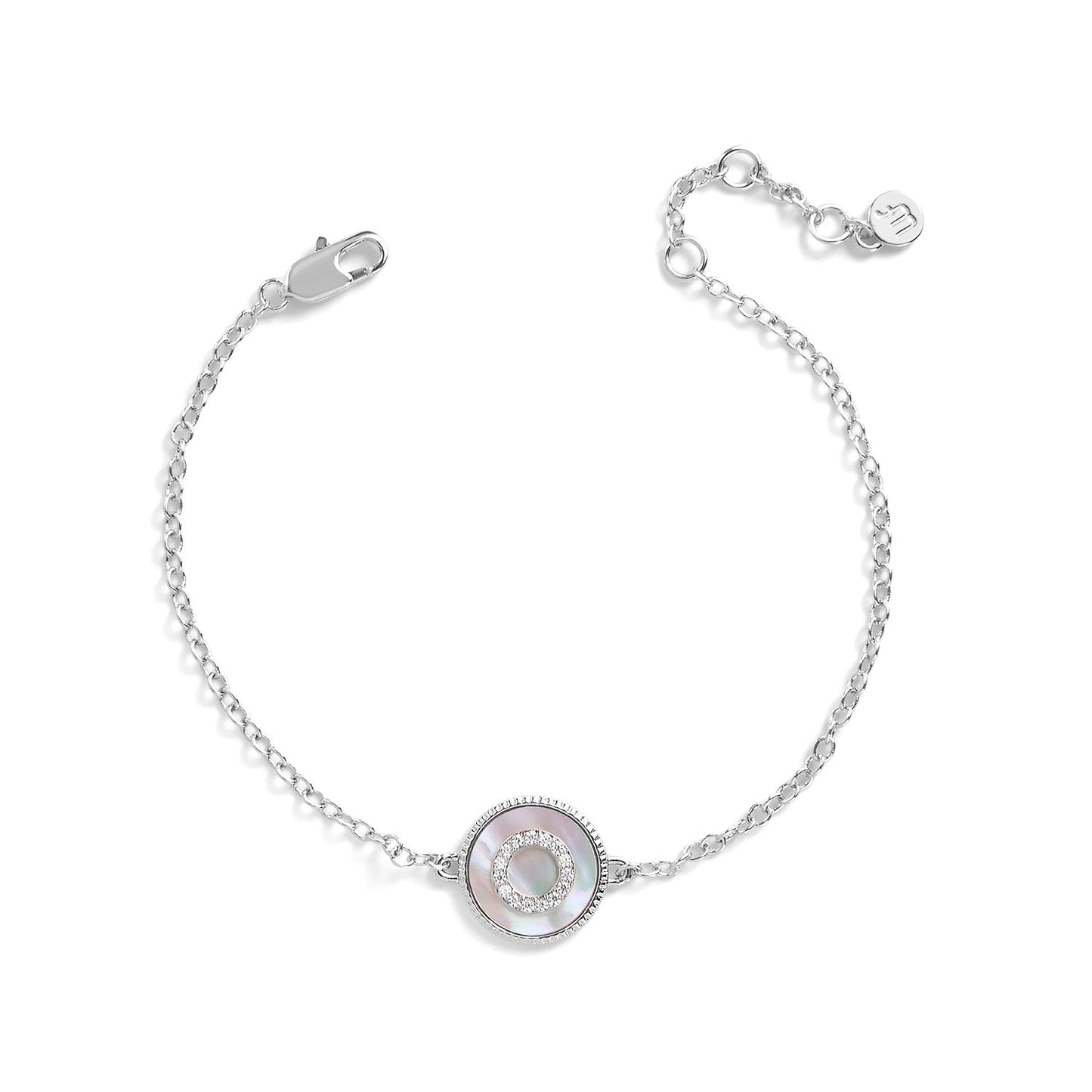 Mother of Pearl Initial Bracelet