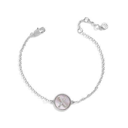 Mother of Pearl Initial Bracelet