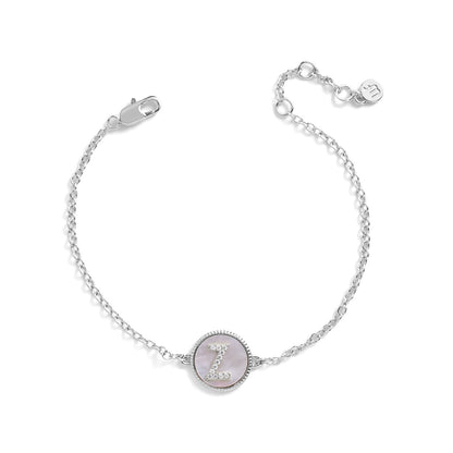 Mother of Pearl Initial Bracelet