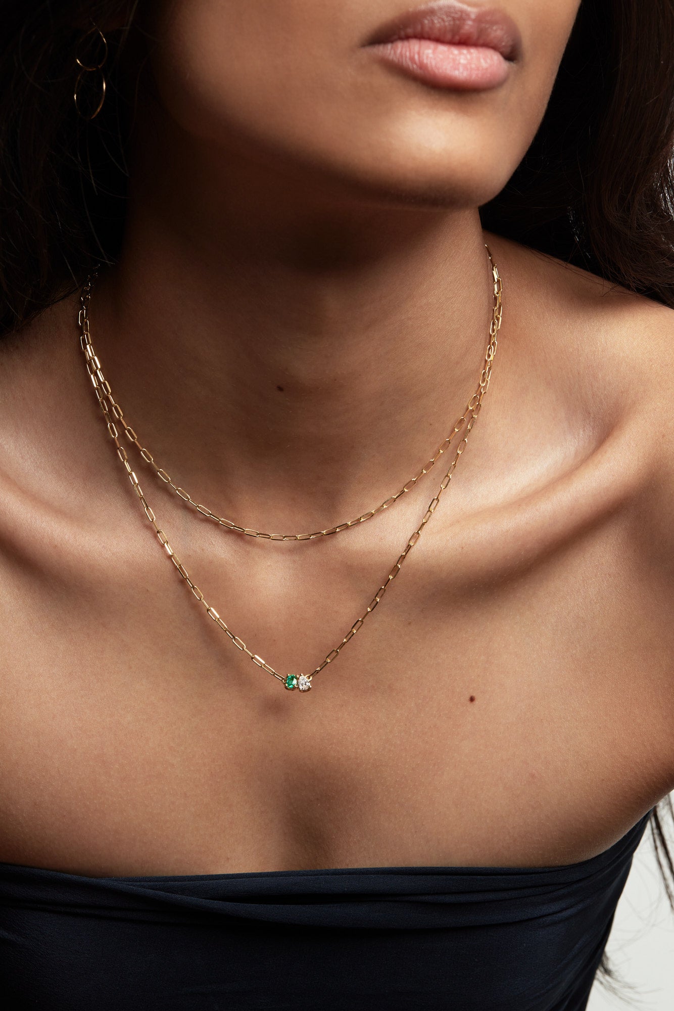 Mina Necklace | Silver or 9K White