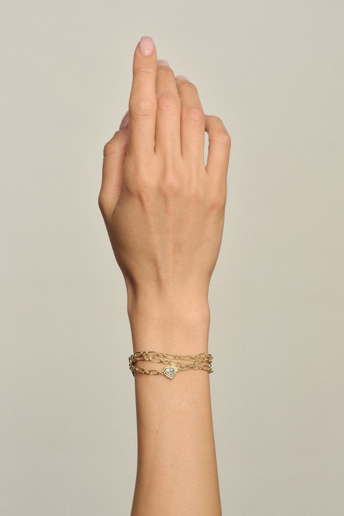 Roma Heart Diamond Bracelet | 18K White Gold