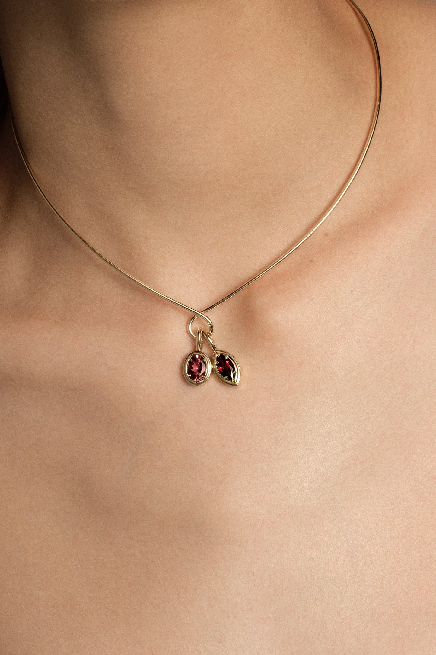 Roma Marquise Gemstone Pendant | Yellow Gold