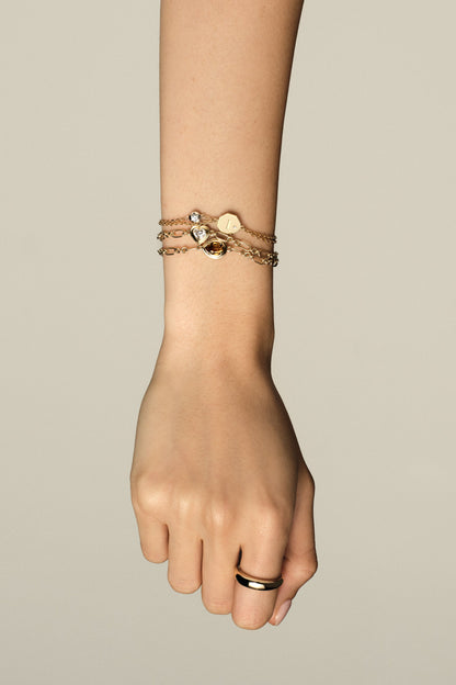 Roma Marquise Gemstone Bracelet | Yellow Gold