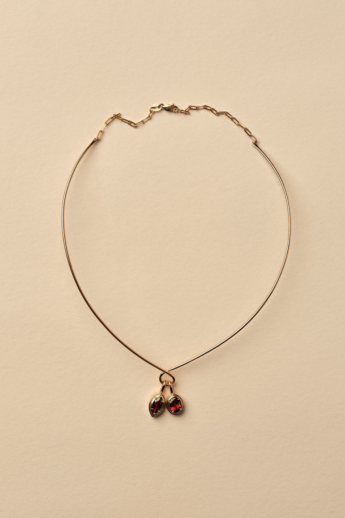 Roma Marquise Gemstone Pendant | White Gold