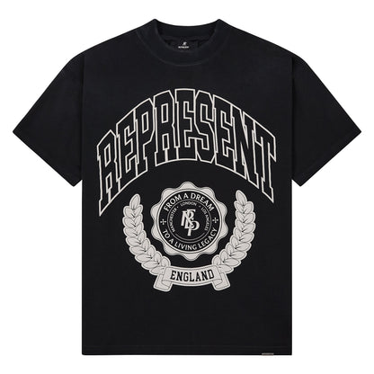 Legacy Crest Tee | Stained Black