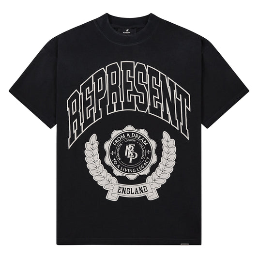 Legacy Crest Tee | Stained Black