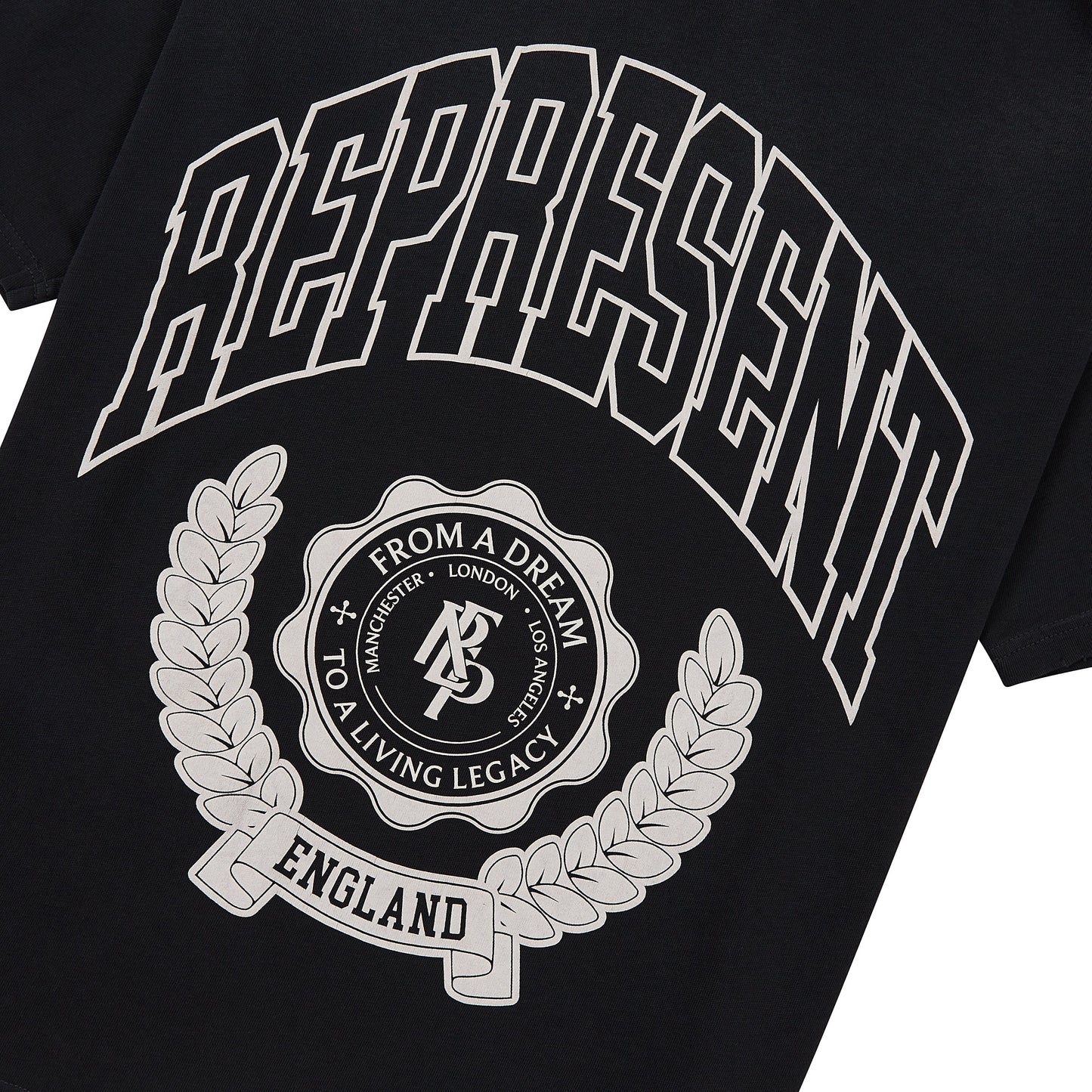 Legacy Crest Tee | Stained Black