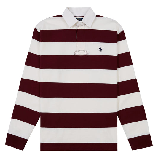 Iconic Rugby Shirt | Classic Wine/Trophy Cream