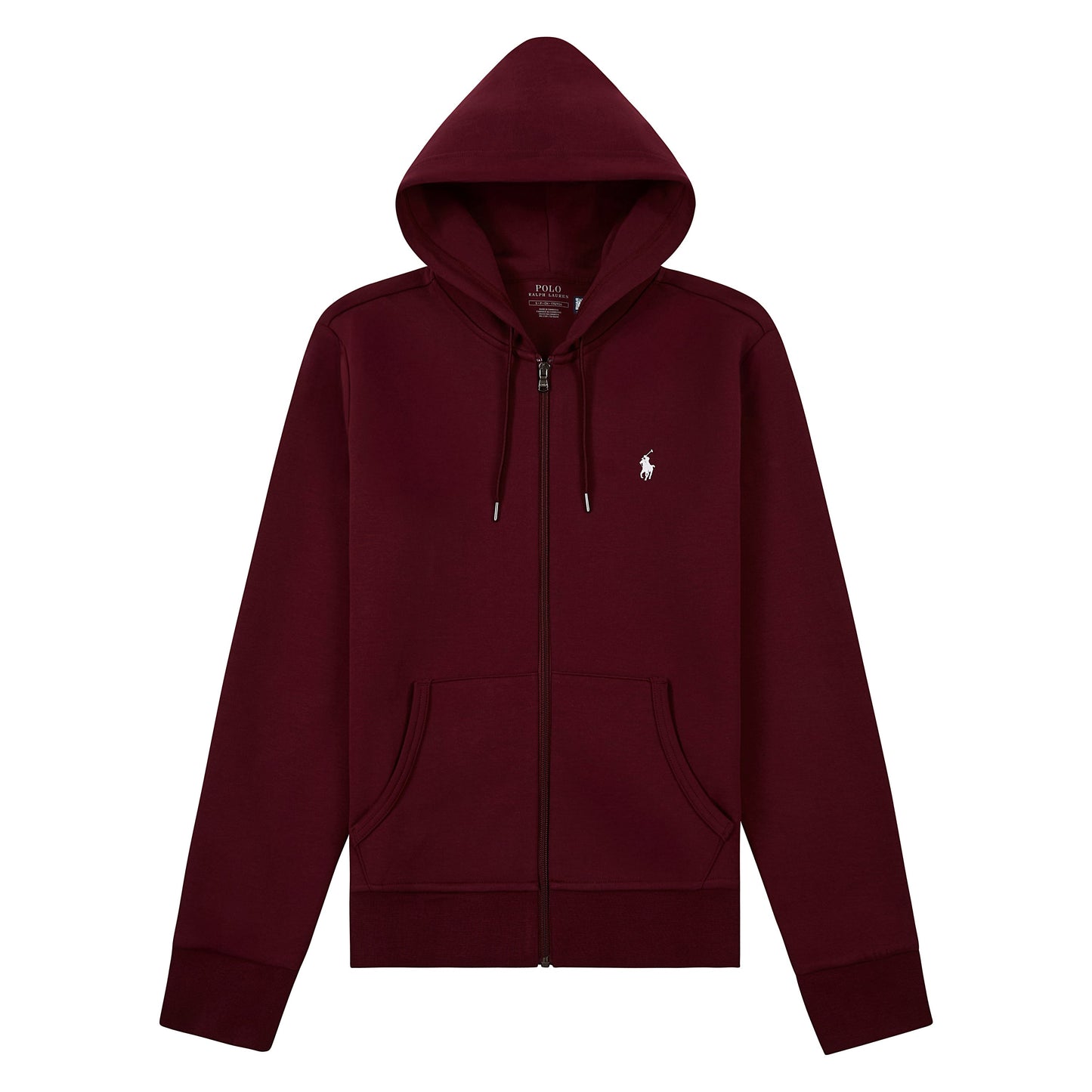 Double-Knit Zip Up Hoodie | Classic Wine