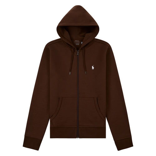 Double-Knit Zip Up Hoodie | Branch Brown