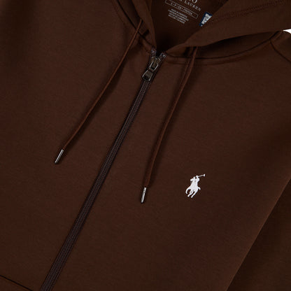 Double-Knit Zip Up Hoodie | Branch Brown