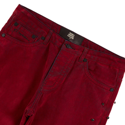 Chainstitch Denim | Velvet Red