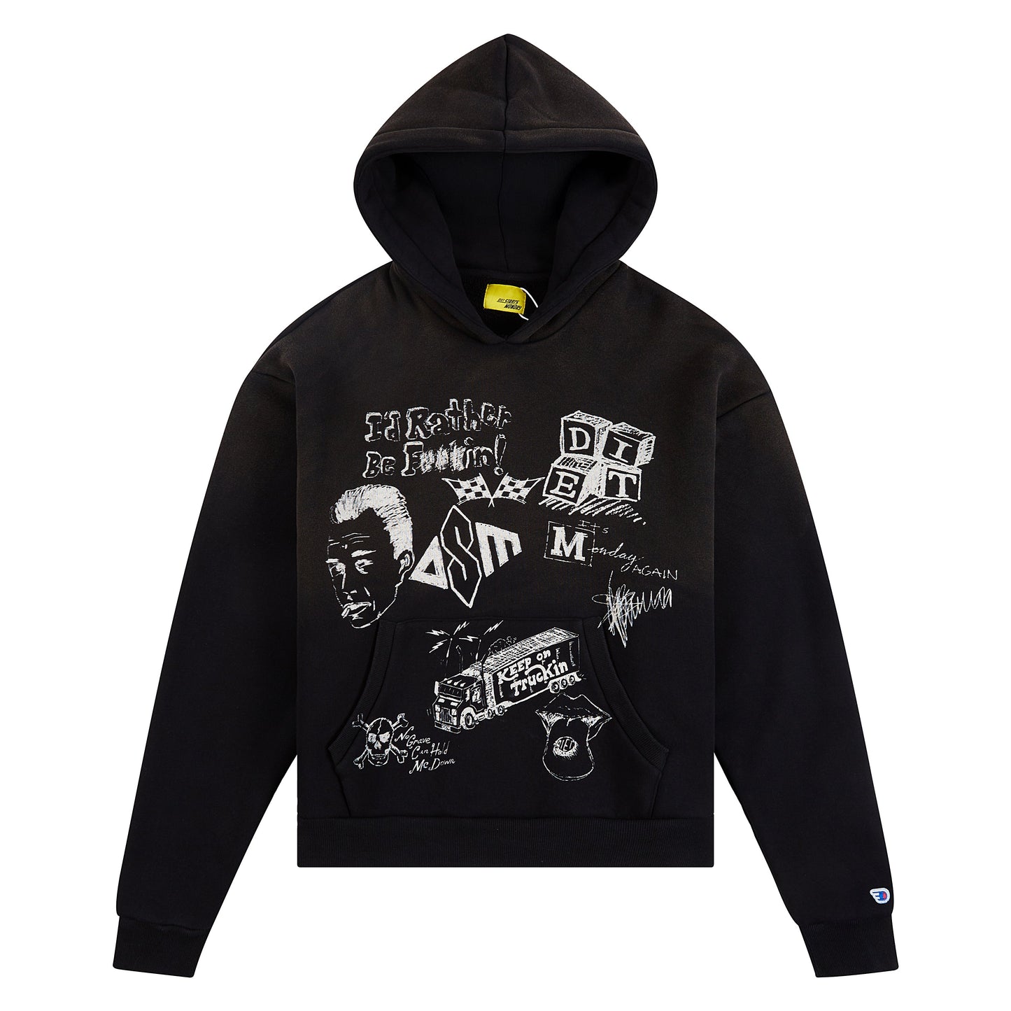 Doodle Hoodie | Vintage Black