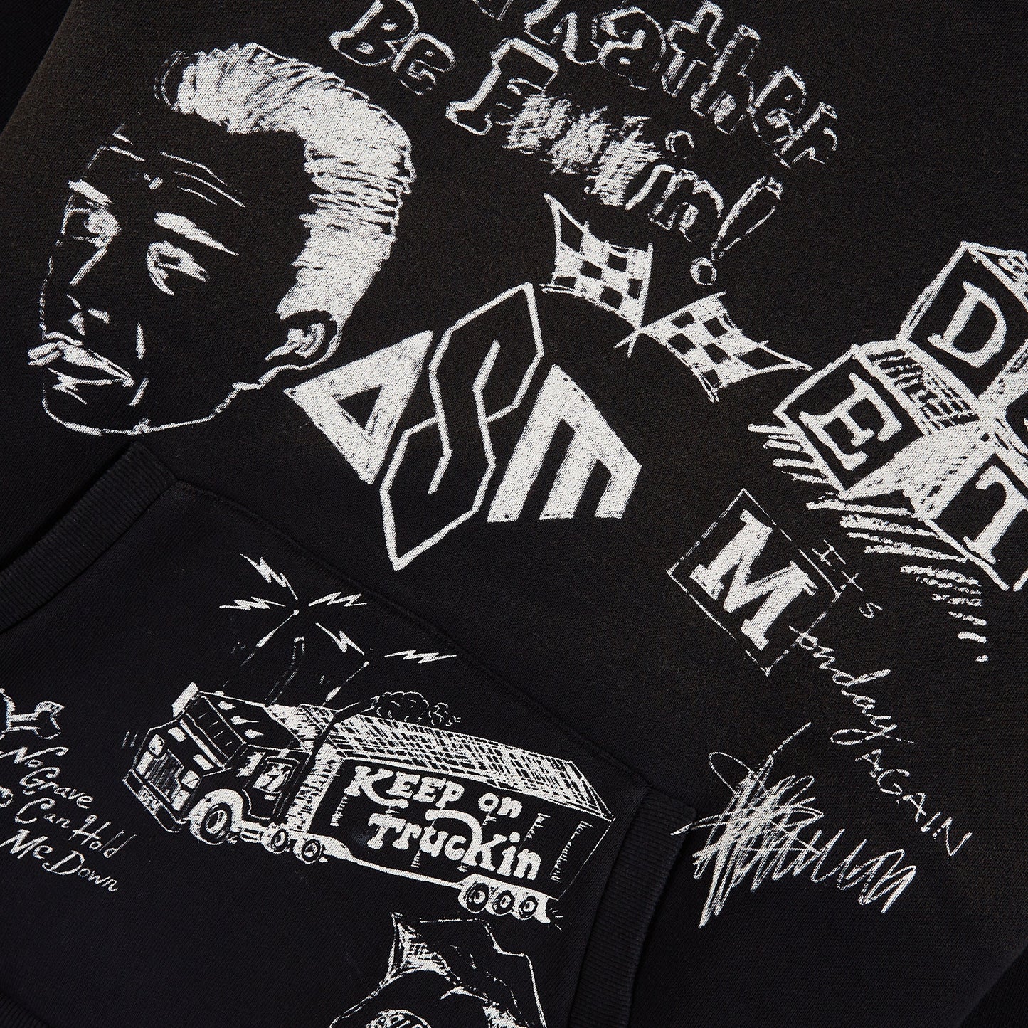 Doodle Hoodie | Vintage Black