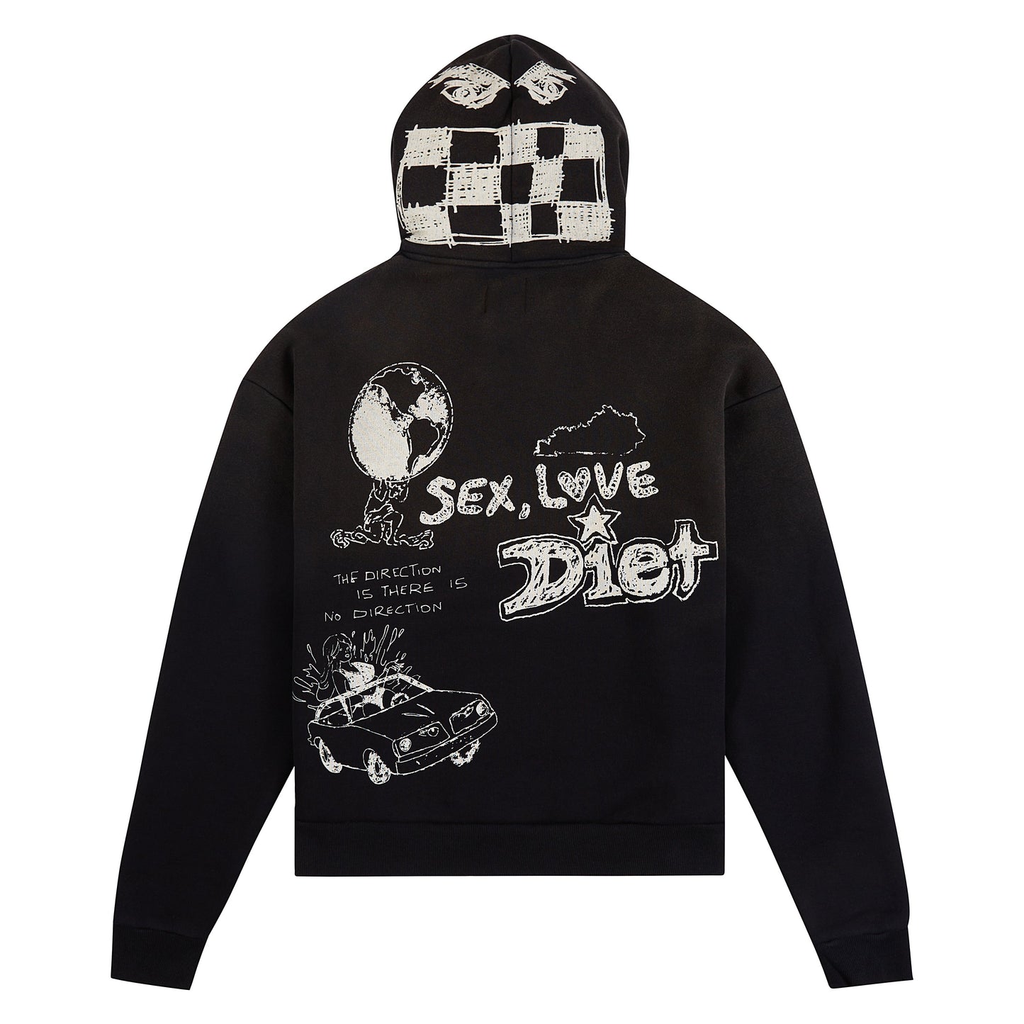 Doodle Hoodie | Vintage Black