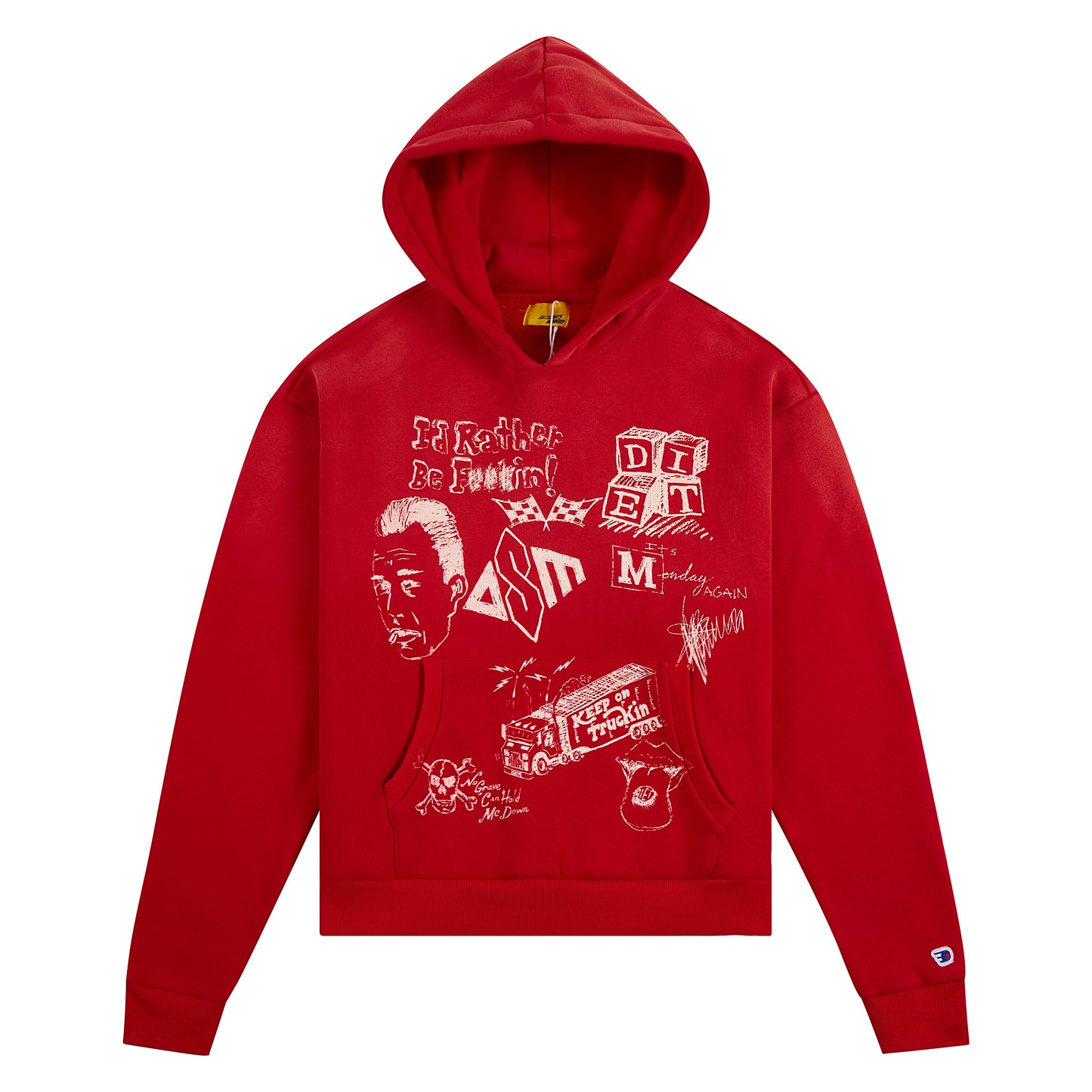 Doodle Hoodie | Red