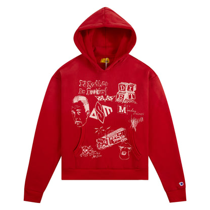 Doodle Hoodie | Red
