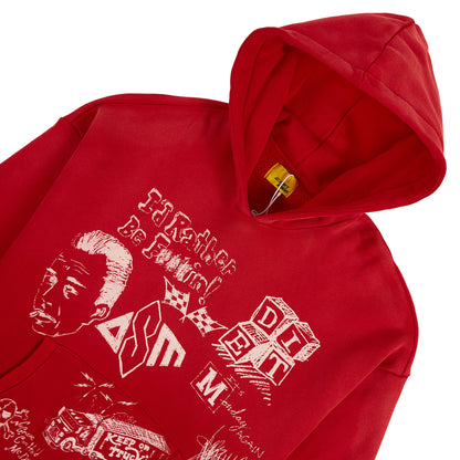 Doodle Hoodie | Red