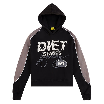 Panel Hoodie | Vintage Black/Grey