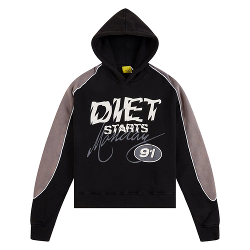 Panel Hoodie | Vintage Black/Grey