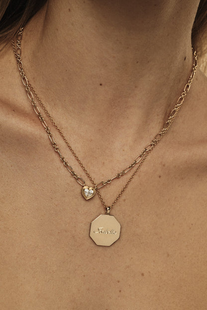 Mini Chateau Necklace | 9K Yellow Gold
