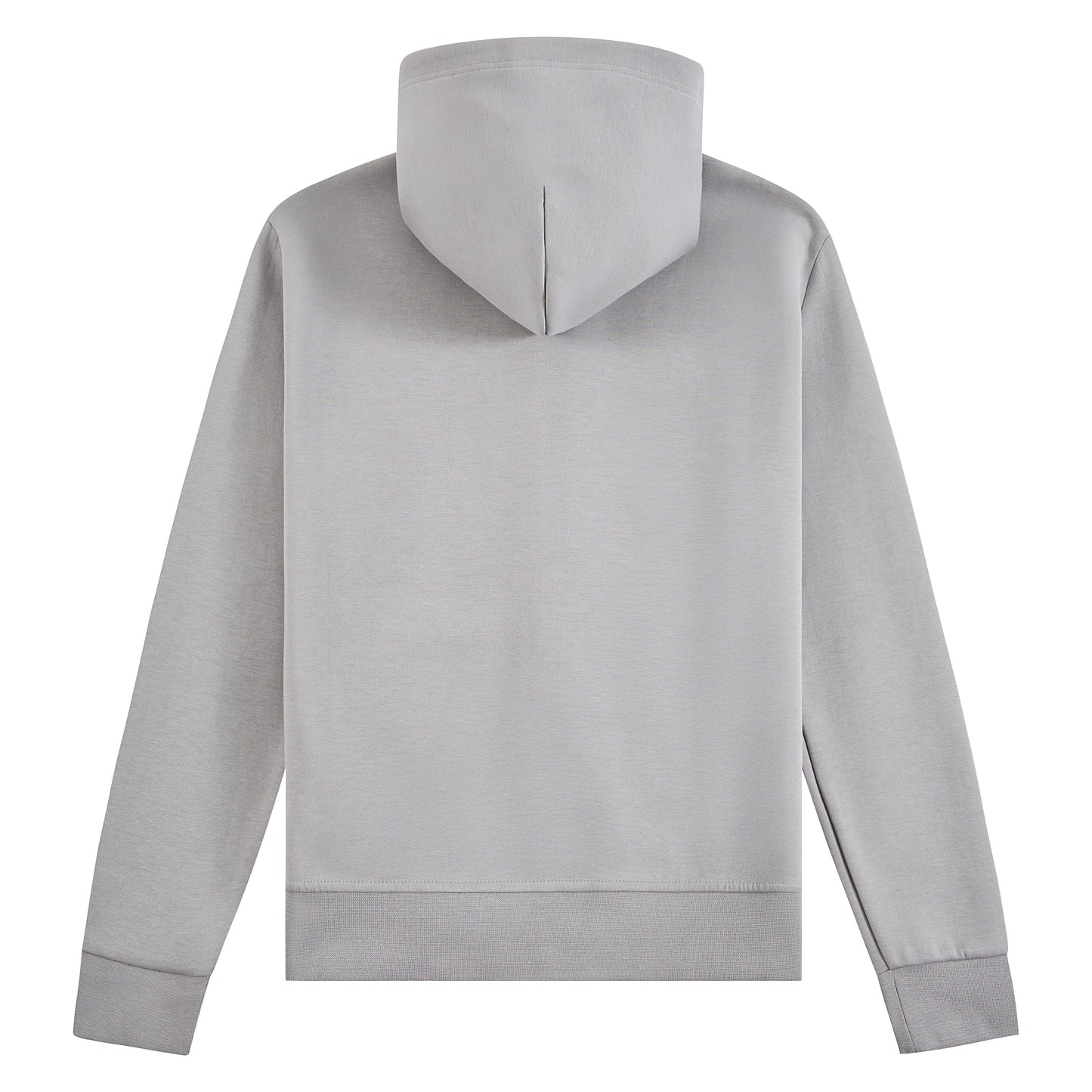 Double-Knit Full Zip Hoodie | Soft Grey