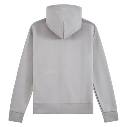 Double-Knit Full Zip Hoodie | Soft Grey