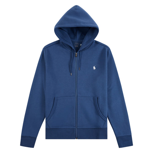 Double-Knit Full Zip Hoodie | Night Navy