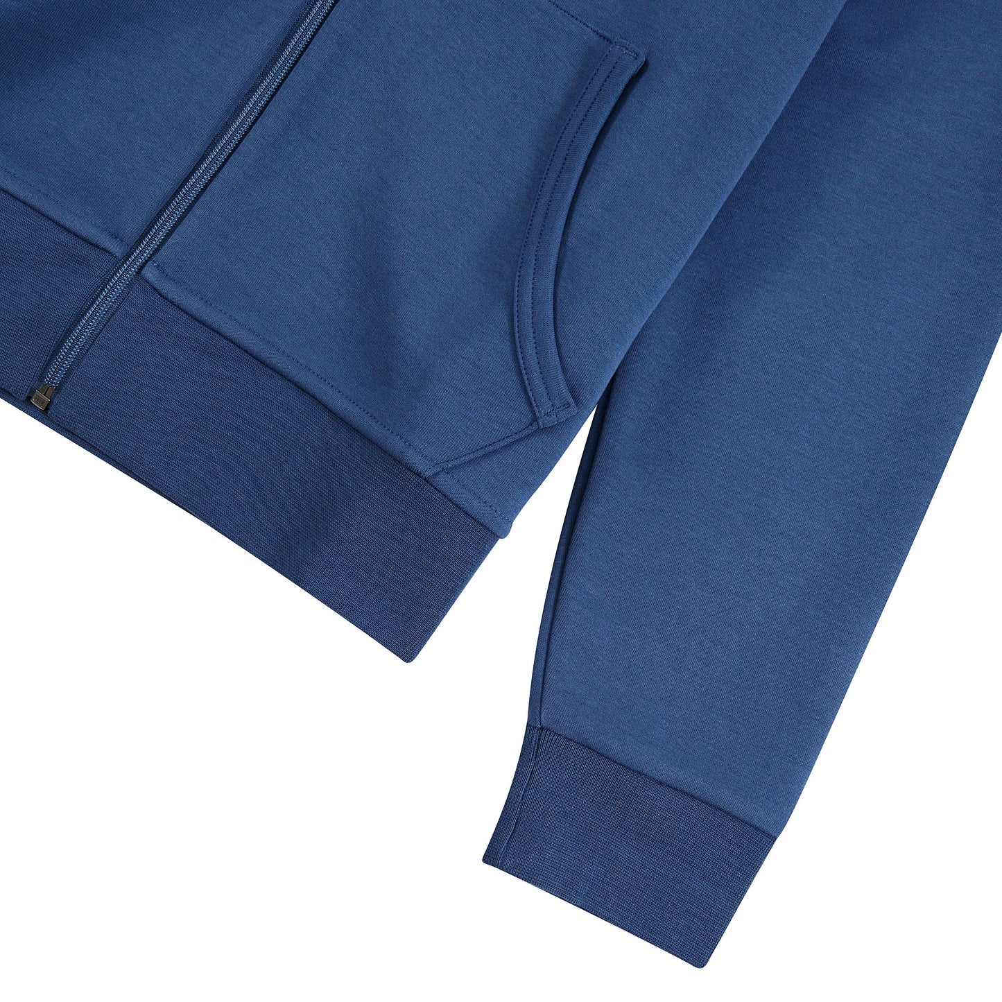 Double-Knit Full Zip Hoodie | Night Navy