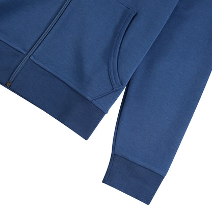 Double-Knit Full Zip Hoodie | Night Navy